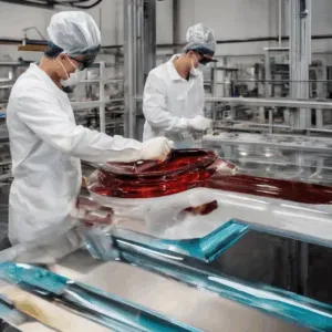 A high-quality, relevant image for an article about: How Lacquered Glass is Made: A Step-by-Step Gui