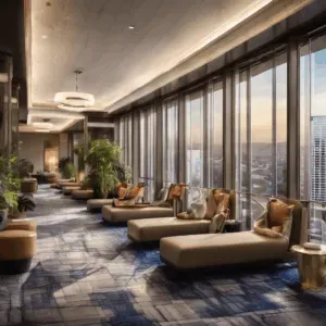 A high-quality, relevant image for an article about: Glass Innovations Transforming the Hotel Indust