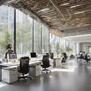 A high-quality, relevant image for an article about: How Glassy.in Boosted Energy-Efficient Office D