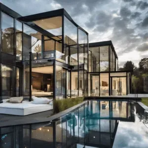 A high-quality, relevant image for an article about: Luxury Glass Designs for Homes That Sell Fast