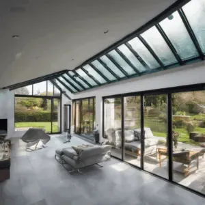A high-quality, relevant image for an article about: Glass Roofing Systems: Modern Solutions for Hom