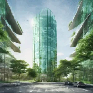A high-quality, relevant image for an article about: Glassy.in: Driving Green Building Initiatives F