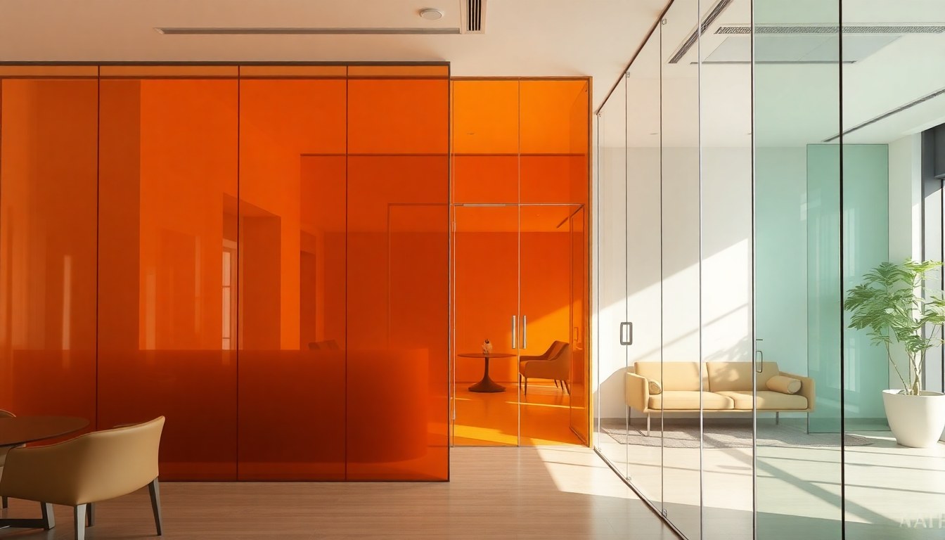 Colored Glass Partition Trends for Ahmedabad Commercial Interiors in 2026