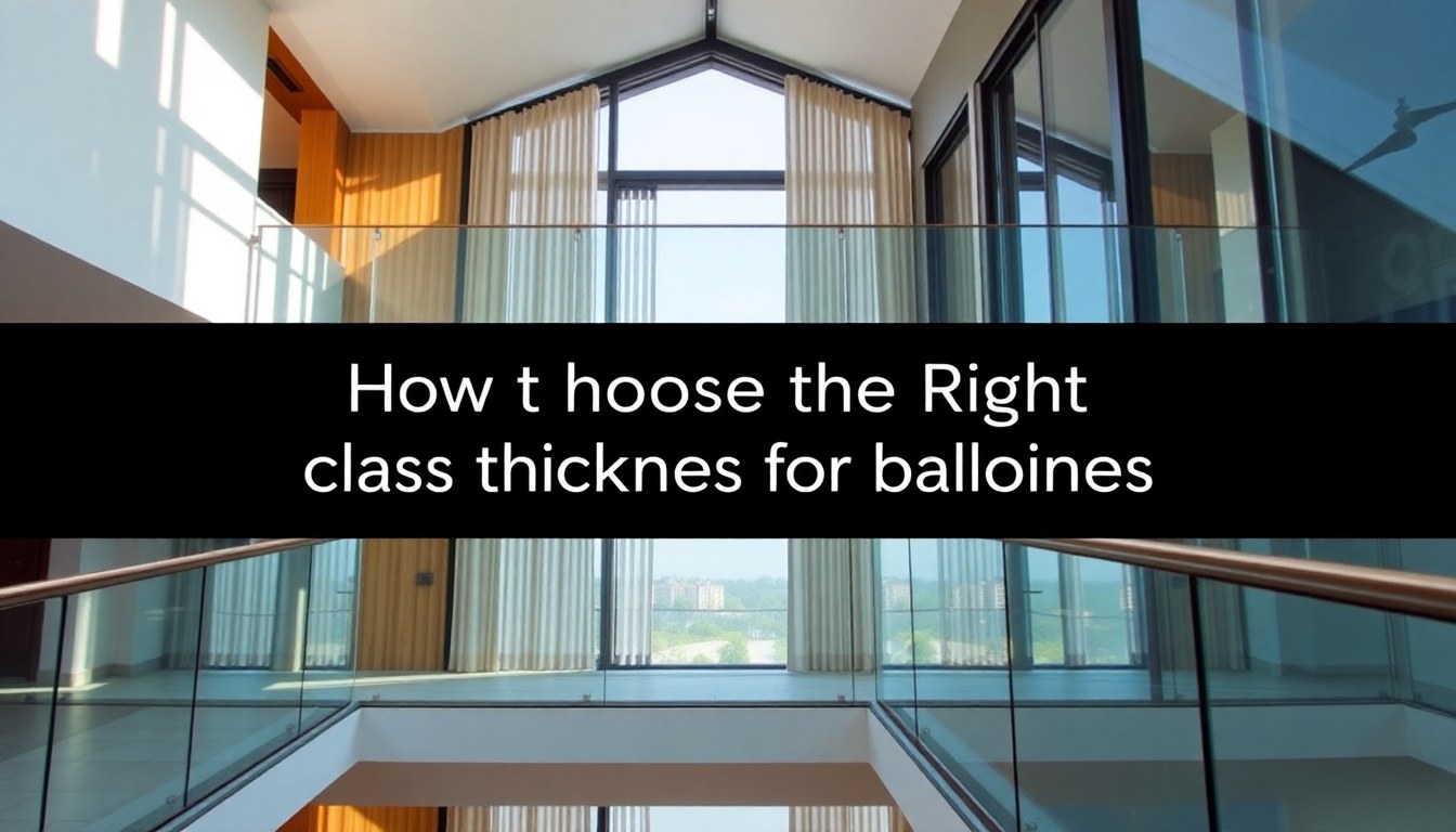 How to Choose the Right Glass Railing Thickness for Balconies