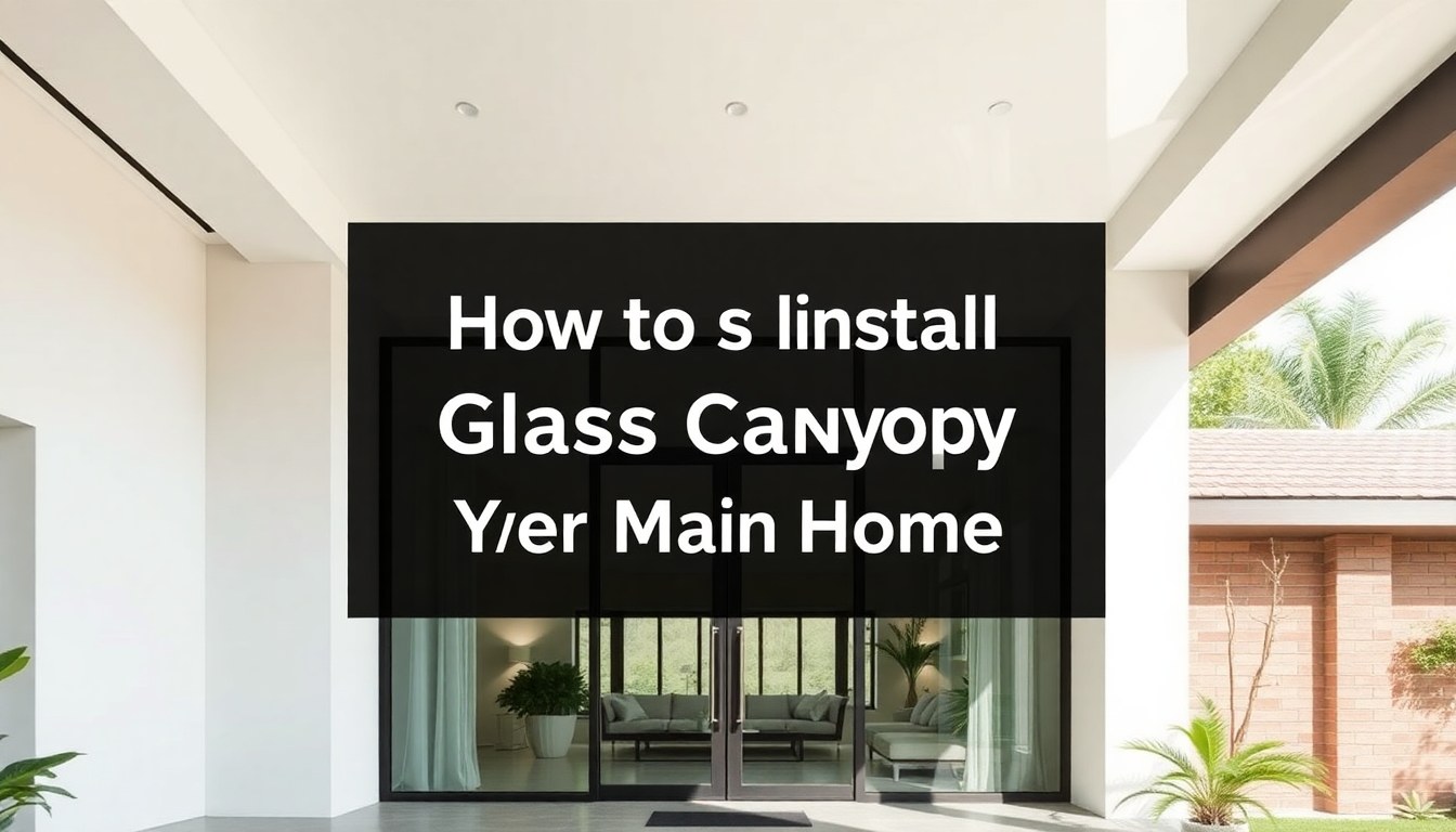 How to Install Glass Canopy Over Your Main Entrance: Complete Guide for Indian Homes