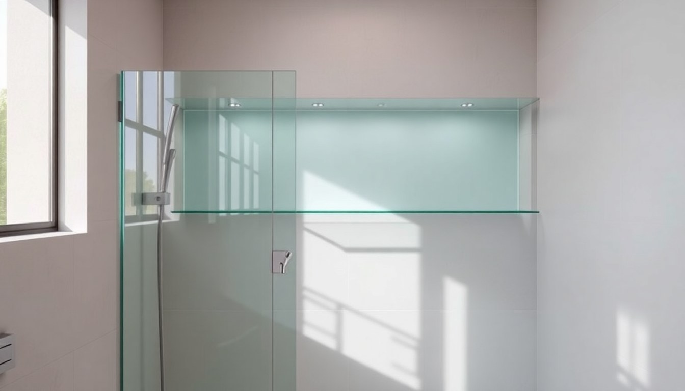 Shower Niche Shelving in Toughened Glass: Installation and Waterproofing for Vadodara Bathrooms
