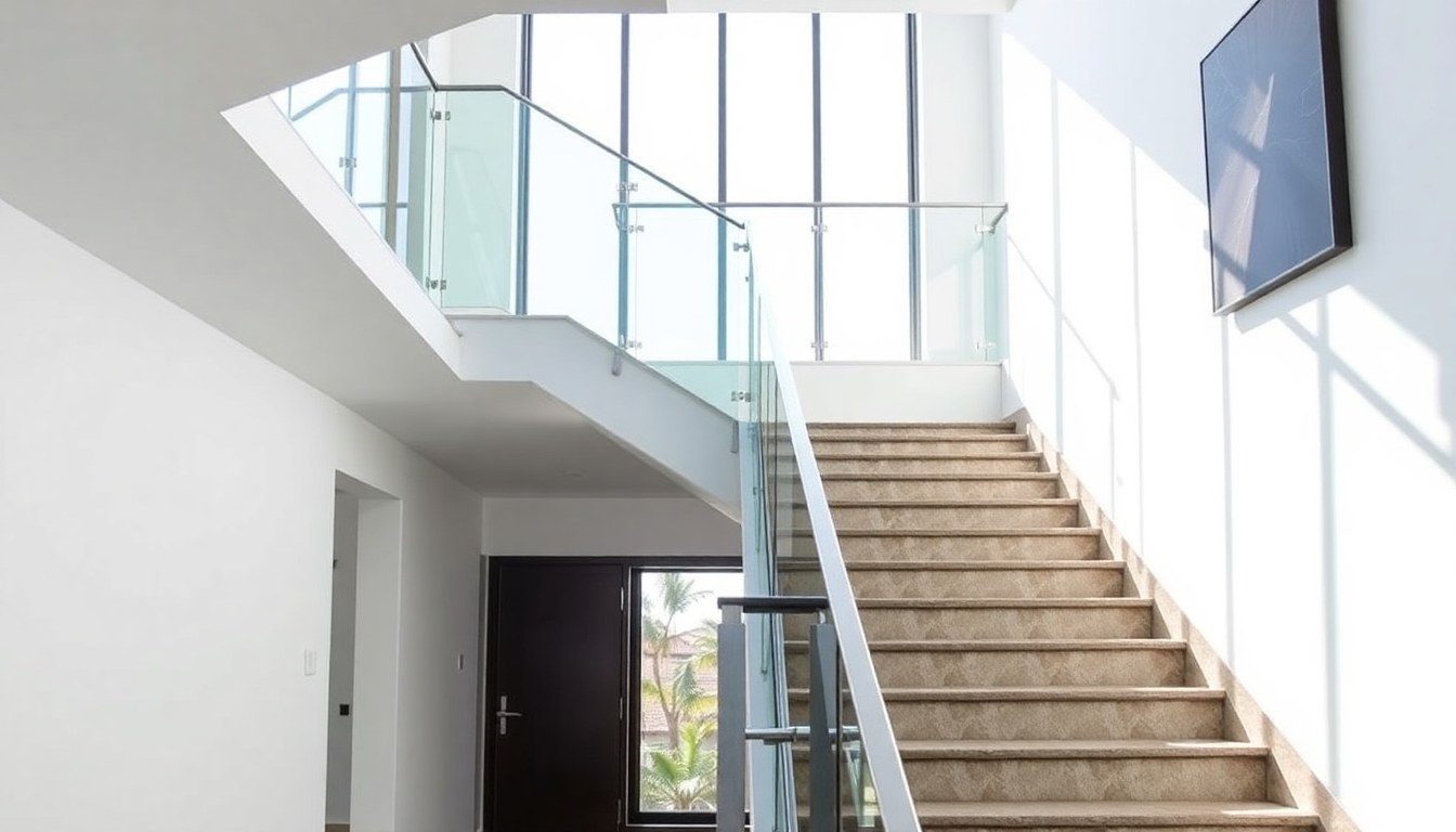 Staircase Glass Railing Thickness Guide for Residential Buildings in India