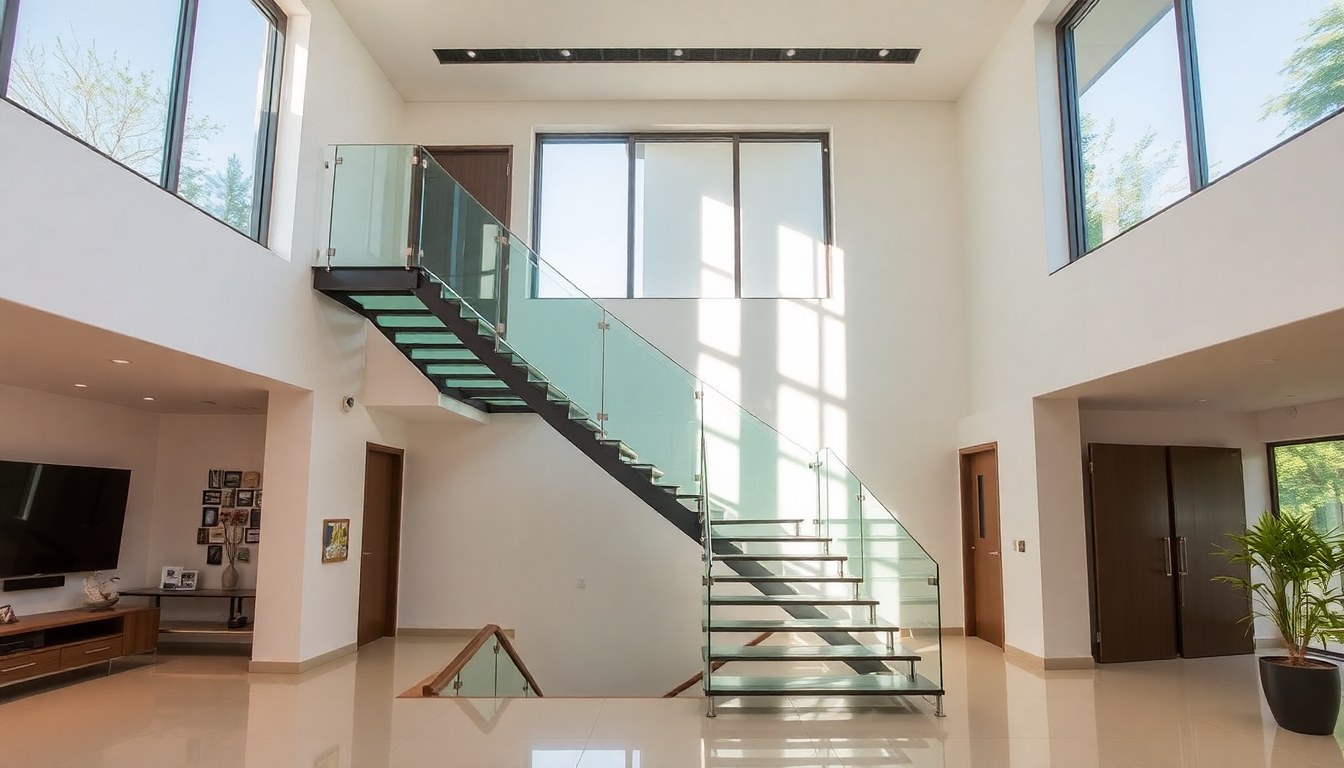 Top 10 Interior Designers in R.S. Puram Coimbatore for Glass Staircase Projects