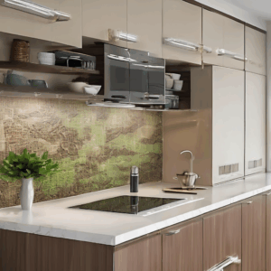 Coffee Bean Bliss Glass Kitchen Backsplash Tile