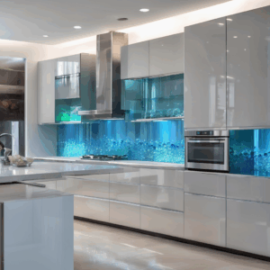 Frozen Splash Glass Kitchen Backsplash Tile