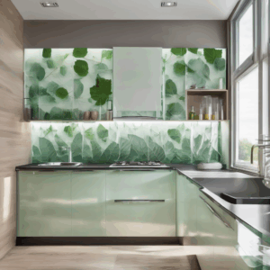 Mint Splash Glass Kitchen Backsplash Tile