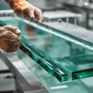 A high-quality, relevant image for an article about: How Toughened Glass is Made: Step-by-Step Proce