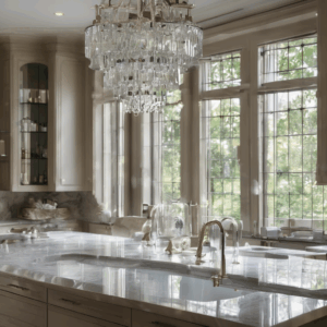 A high-quality, relevant image for an article about: Luxury Glass Maintenance: Tips for a Sparkling