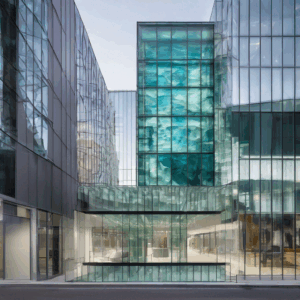 A high-quality, relevant image for an article about: Architectural Glass: Transforming Building Aest