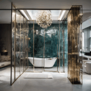 A high-quality, relevant image for an article about: Combine Glass and Metal for Stunning Premium In