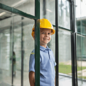 A high-quality, relevant image for an article about: Safety Glass for Schools: Durable Solutions for