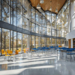A high-quality, relevant image for an article about: Best Glass Options for Schools & Colleges