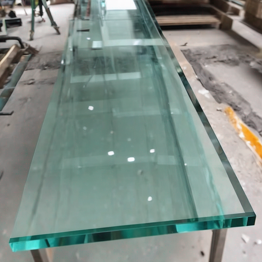 A close-up of 3mm toughened glass being cut with precision in Bangalore, highlighting durability and custom service expertise