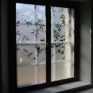 Sandblasted Etched Glass