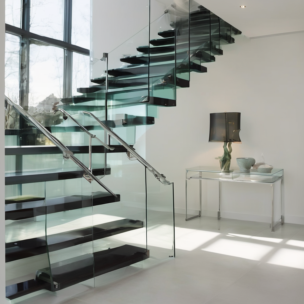 Modern Glass Staircase Ideas for Stylish Home Design