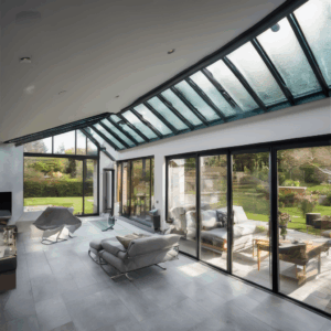 A high-quality, relevant image for an article about: Glass Roofing Systems: Modern Solutions for Hom