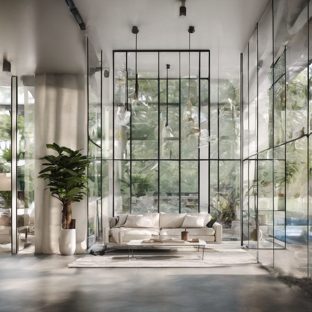 Clear glass interiors with sleek, modern design, highlighting affordability and direct manufacturer pricing benefits.