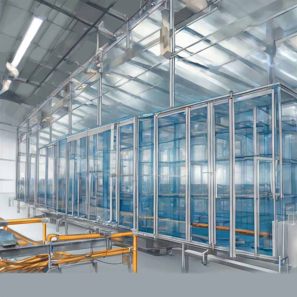 Workers assembling IGU insulated glass units in a Bangalore facility using advanced machinery for precision and quality.