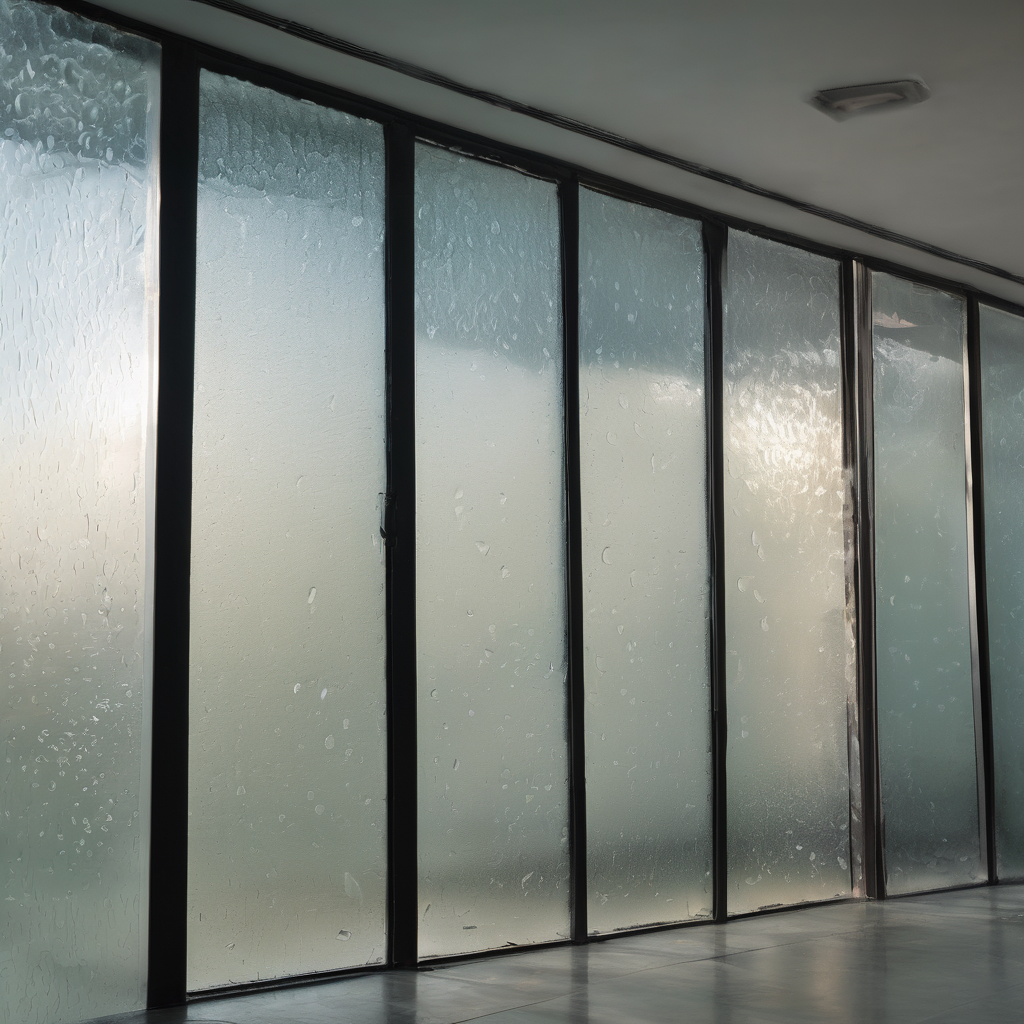 "Close-up of IGU glass installed in a building in Bangalore, showcasing clear, condensation-free windows."