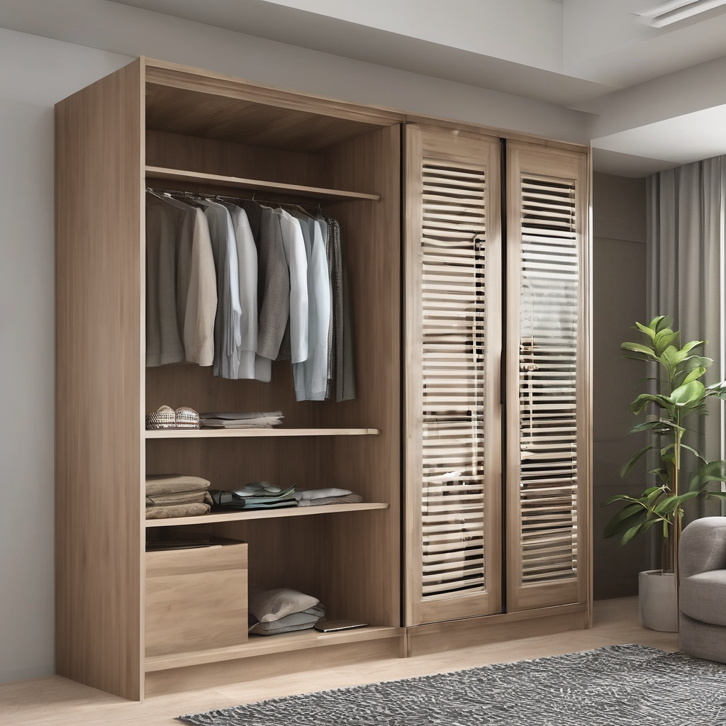"Modern modular glass wardrobe shutters with sleek custom designs, enhancing interior style and functionality in Bangalore."