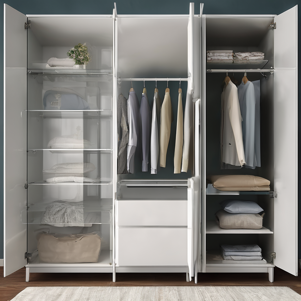 Sleek modular glass wardrobes in Bangalore with quick installation, offering modern design and customizable elegance.