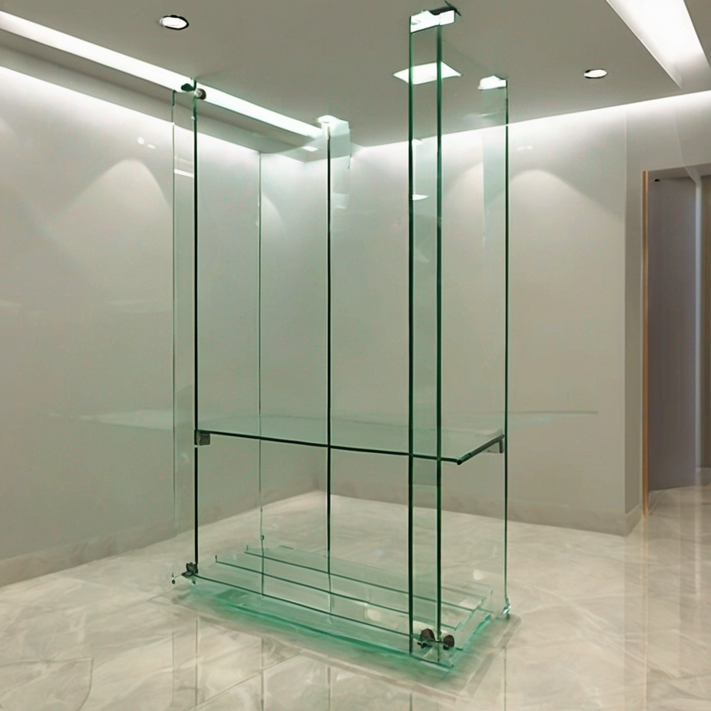 A sleek 3mm toughened glass sheet showcased against a modern interior backdrop, highlighting quality and style.