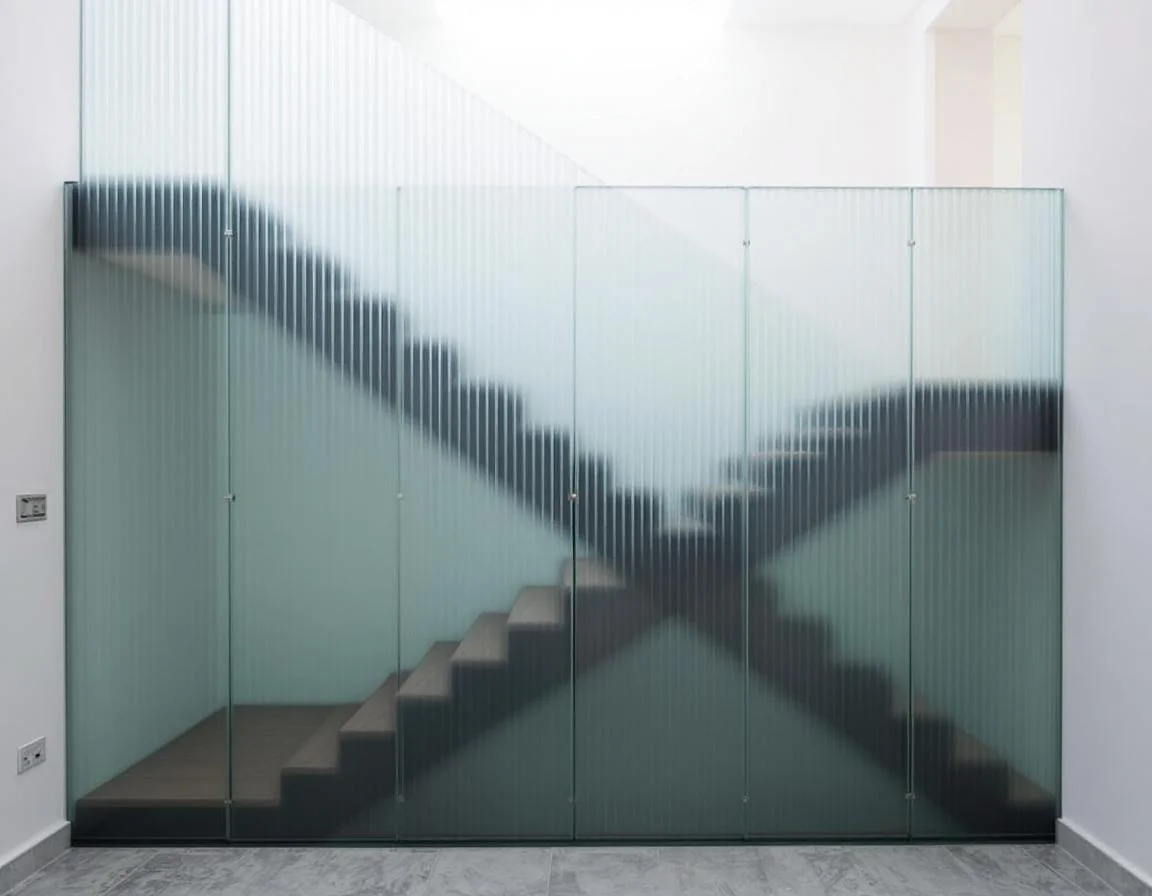 Indiranagar Duplex with Fluted-Glass Stairwell